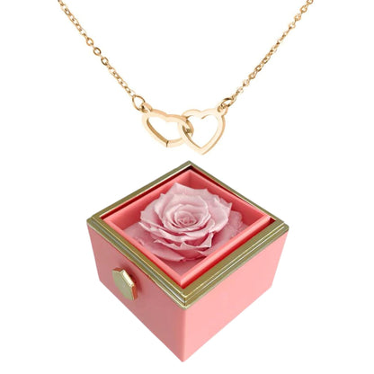 Eternal Rose Box - W/ Engraved Necklace & Simulated Rose