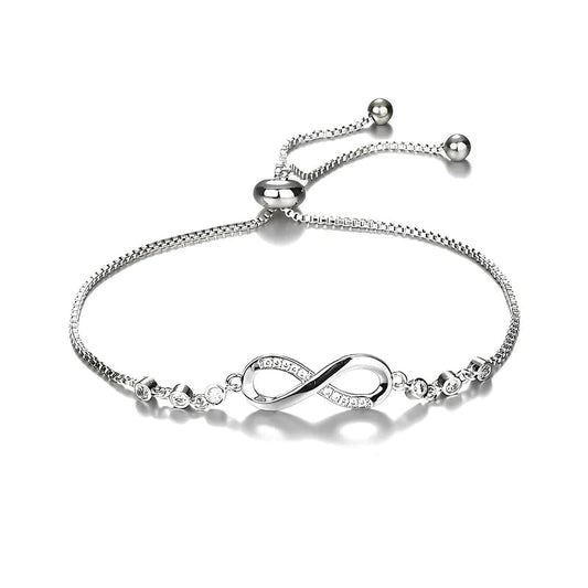 Premium Sterling Silver Infiniti Love Bracelet